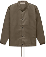 Fear of God FW22 Coaches Jacket Wood Logo Button-Up Windbreaker Jacket Brown FOG-FW22-147 Fear of God FW22 Coaches Jacket Wood Logo Button-Up Windbreaker Jacket Brown FOG-FW22-147