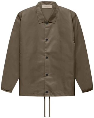 フィアオブゴッド FW22 コーチジャケット ウッドロゴ ボタンアップ ブラウン FOG-FW22-147 Buy フィアオブゴッド FW22 コーチジャケット ウッドロゴ ボタンアップ ブラウン FOG-FW22-147