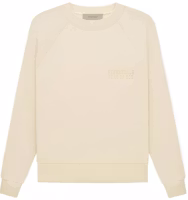 Fear of God FW22 Crewneck Eggshell Logo Fleece Pullover Sweatshirt - White FOG-FW22-099 Fear of God FW22 Crewneck Eggshell Logo Fleece Pullover Sweatshirt - White FOG-FW22-099