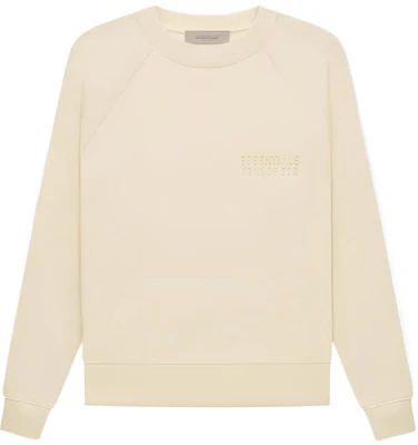 Fear of God FW22 Crewneck Logo Fleece Pullover Sweatshirt - Putih Telur FOG-FW22-099 Buy Fear of God FW22 Crewneck Logo Fleece Pullover Sweatshirt - Putih Telur FOG-FW22-099