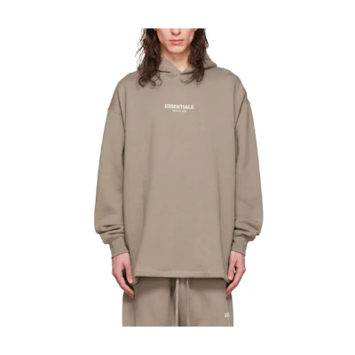 FOG FW22 Desert Taupe Cotton Hoodie - Heavyweight Pullover Sweatshirt 221161M202052