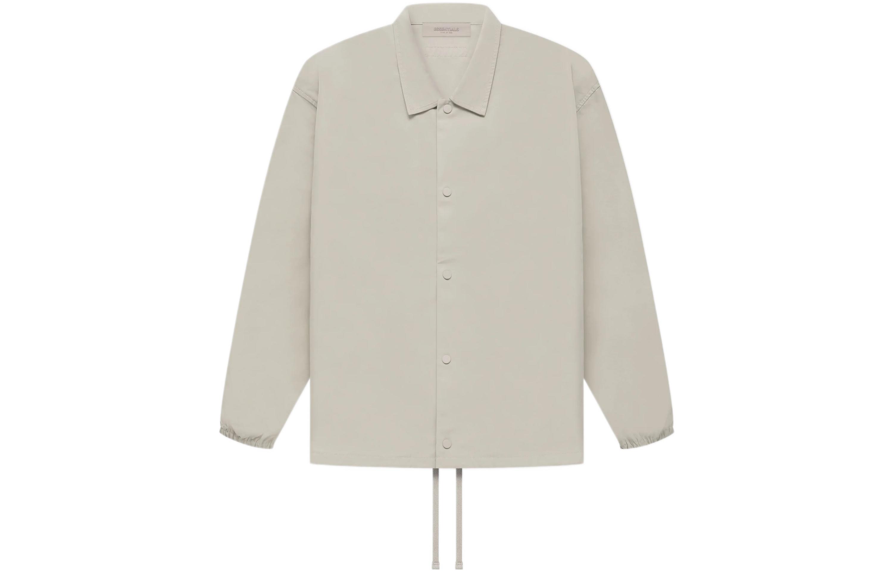 Fear of God FW22 Gray Logo Coach Jacket Unisex Heavyweight Windbreaker FOG-FW22-623