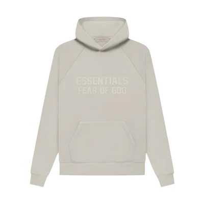 FOG FW22 Hoodie Smoke Grey Letter Print Pullover Unisex Heavyweight Sweatshirt FOG-FW22-825