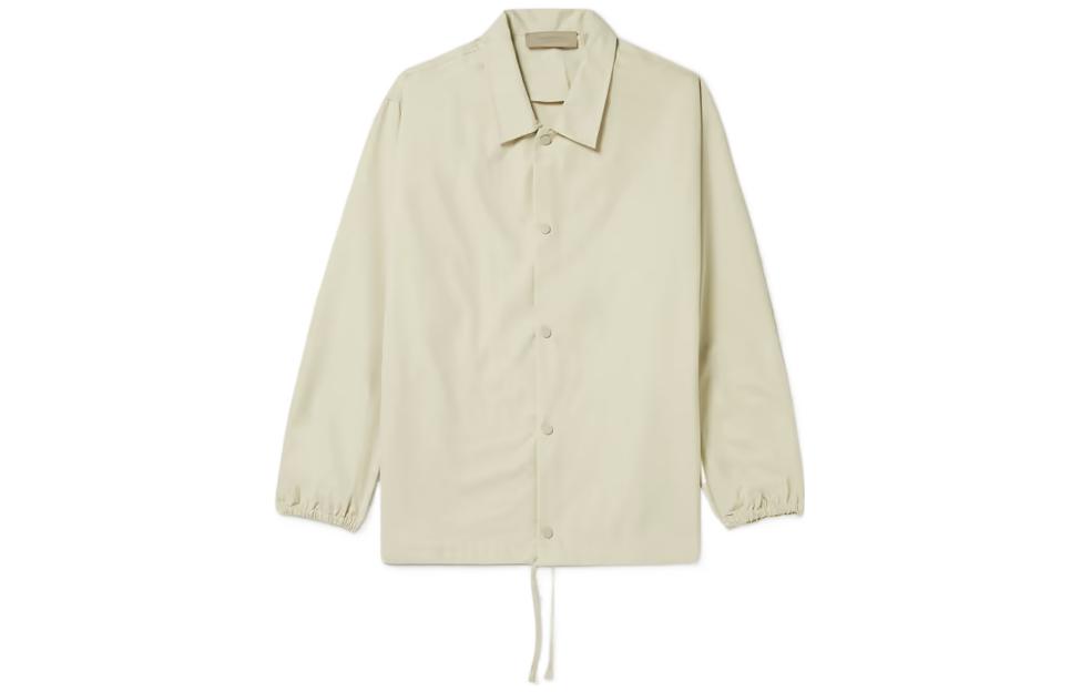 Fear of God FW22 Logo Coach Jacket Wheat Heavyweight Windbreaker FOG-FW22-299