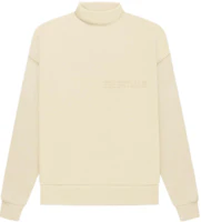 Fear of God FW22 Mockneck Logo Sweatshirt Eggshell White Heavyweight Unisex FOG-FW22-309 Fear of God FW22 Mockneck Logo Sweatshirt Eggshell White Heavyweight Unisex FOG-FW22-309
