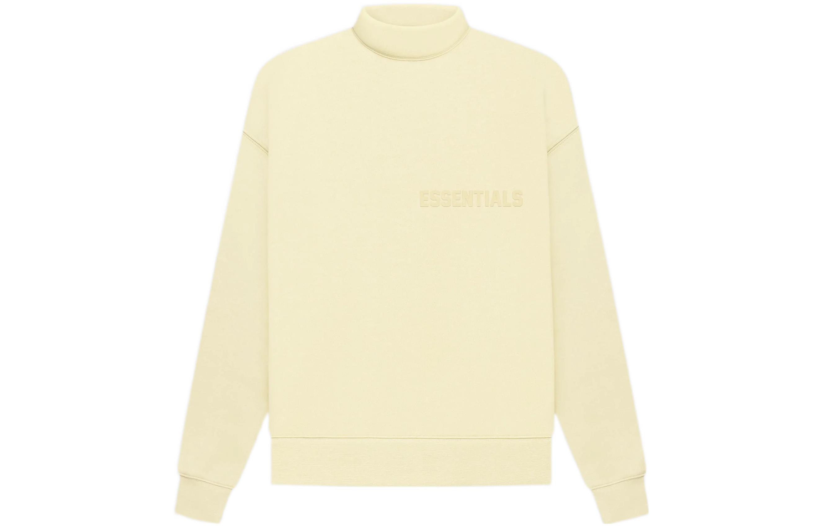 FOG FW22 Mockneck Sweatshirt Canary Yellow Unisex Heavyweight Pullover FOG-FW22-725