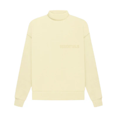 FOG FW22 Mockneck Sweatshirt Canary Yellow Unisex Heavyweight Pullover FOG-FW22-725