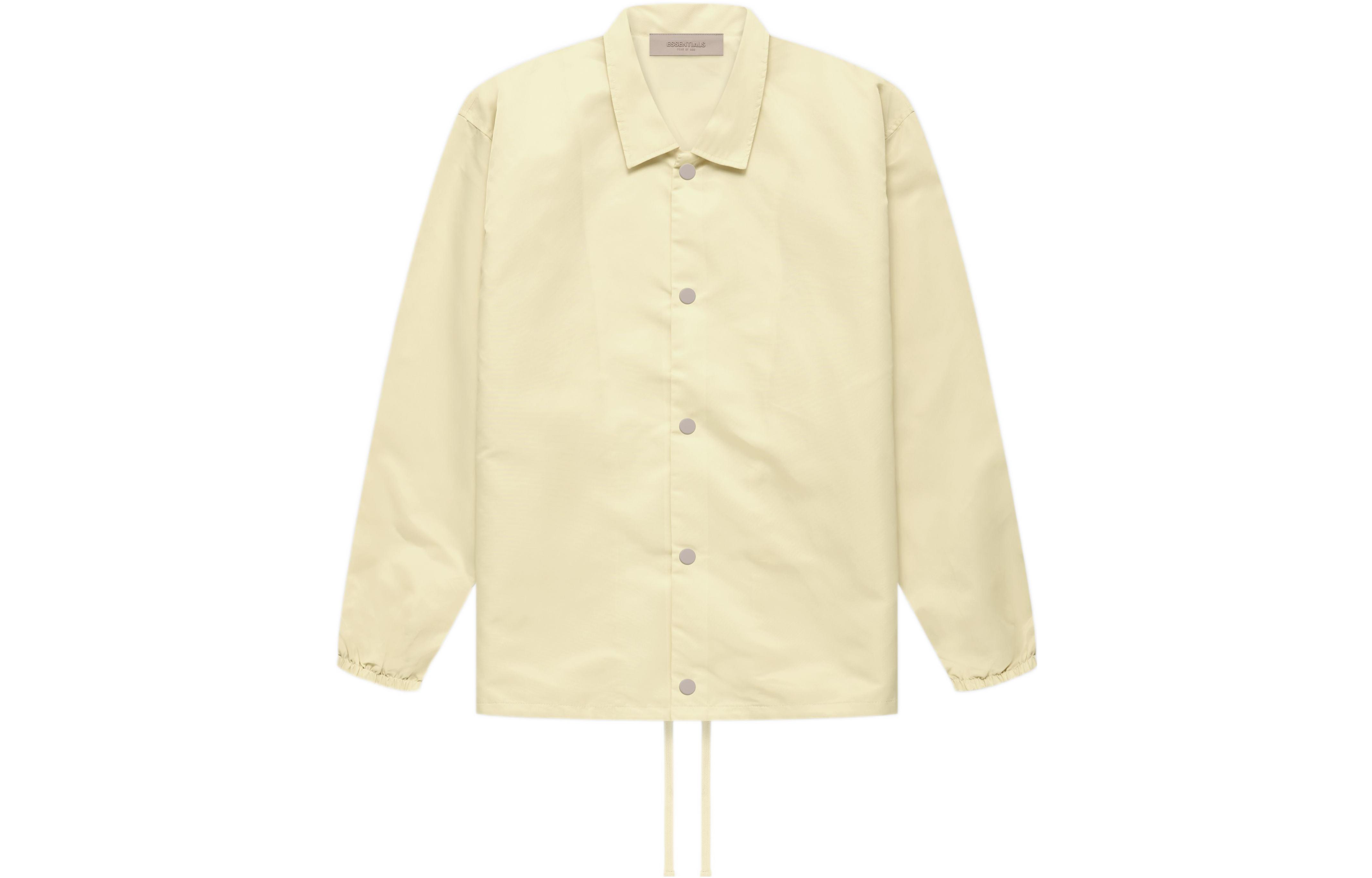 FOG FW22 Nylon Coaches Jacket Canary Yellow Heavyweight Unisex Casual Jacket FOG-FW22-935