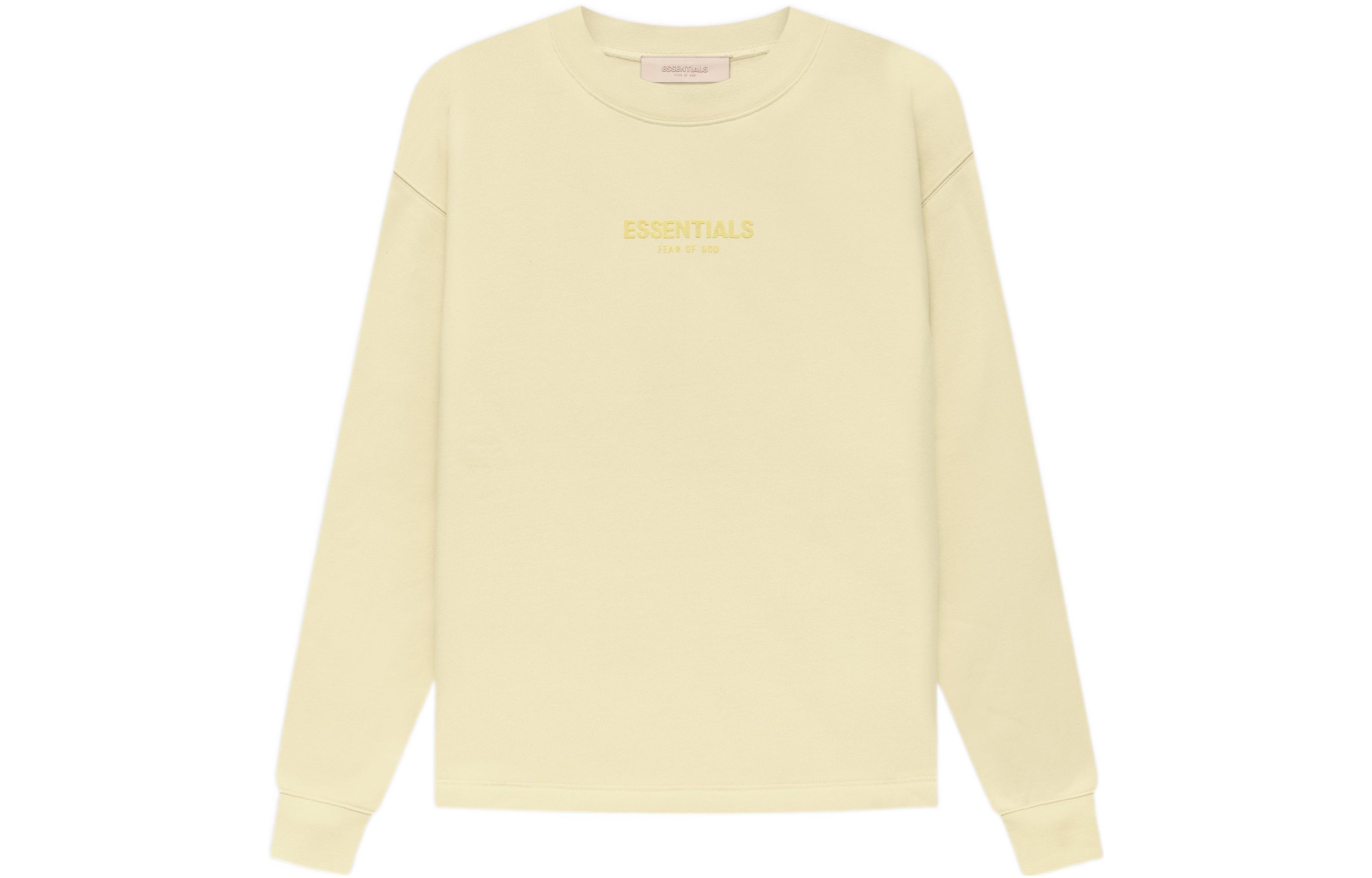 Fear of God FW22 Relaxed Crewneck Canary Yellow Fleece Sweatshirt Unisex FOG-FW22-646