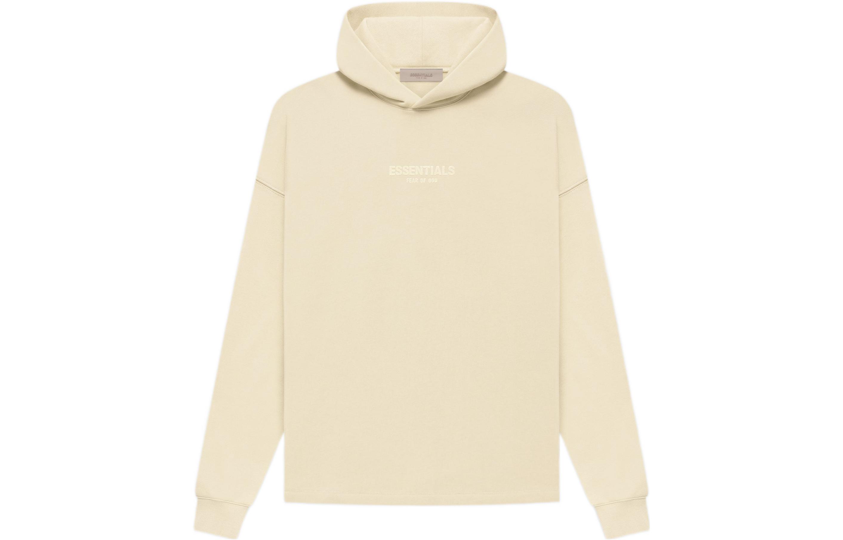 FOG FW22 Relaxed Hoodie Eggshell Plain Logo Heavyweight Hoodie - White FOG-FW22-025