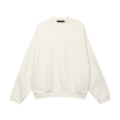 FOG FW23 Crewneck Letter Print Pullover Sweatshirt Men - Cloud Dancer 192BT232041F