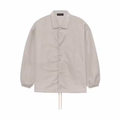 FOG FW23 Silver Cloud Logo Coach Jacket Mens Smoky Gray Heavyweight 202BT232012F