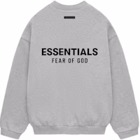 Fear of God FW24 Holiday Core Pullover Crewneck Fleece Sweatshirt Light Fog Grey 192HO246268F Fear of God FW24 Holiday Core Pullover Crewneck Fleece Sweatshirt Light Fog Grey 192HO246268F