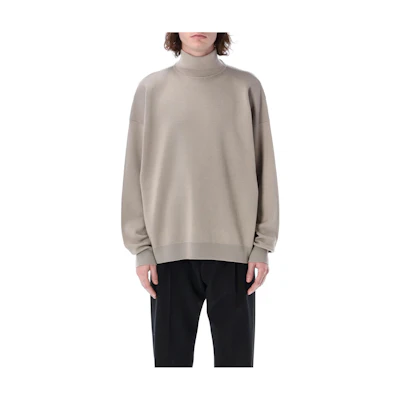 FOG Gray Logo Patch High-Neck Sweater Long Sleeve FGE20220MER-252