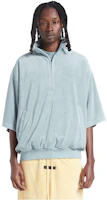 Fear of God Half-Zip 3/4 Sleeve Shirt Sycamore Mist Blue Unisex Jacket 125BT224091F Fear of God Half-Zip 3/4 Sleeve Shirt Sycamore Mist Blue Unisex Jacket 125BT224091F