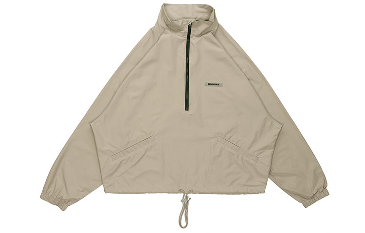 Fear of God Half-Zip Track Jacket Moss Unisex Raglan High Collar Windbreaker FOG-FW20-188