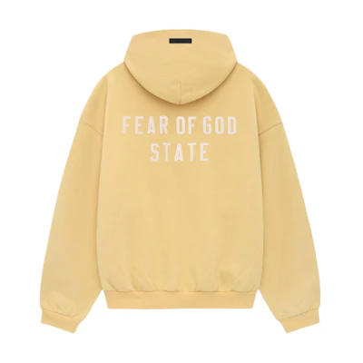FOG Heavy Fleece Full-Zip Hoodie Amber Gold Long Sleeve 192BT246243F