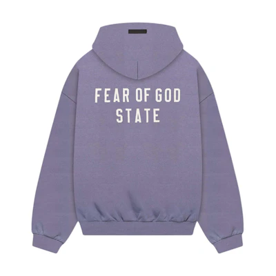 FOG Heavy Fleece Full Zip Hoodie Lavender - Fall 24 Homecoming Edition 192BT246247F