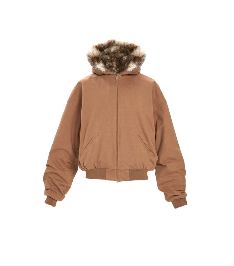 Fear of God Heavy French Terry Full Zip Hooded Jacket Rust