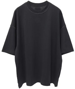 Fear of God Camiseta Negra Reversible de Algodón Grueso Buy Fear of God Camiseta Negra Reversible de Algodón Grueso