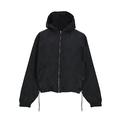 FOG Heavy Nylon Full Zip Hoodie Black