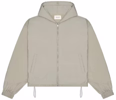 Fear of God Heavy Nylon Hoodie Ritsleting Penuh Bone Buy Fear of God Heavy Nylon Hoodie Ritsleting Penuh Bone