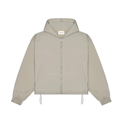 FOG Heavy Nylon Full Zip Hoodie Bone