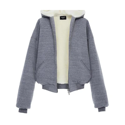 FOG Heavy Terry Alpaca Hoodie Grey