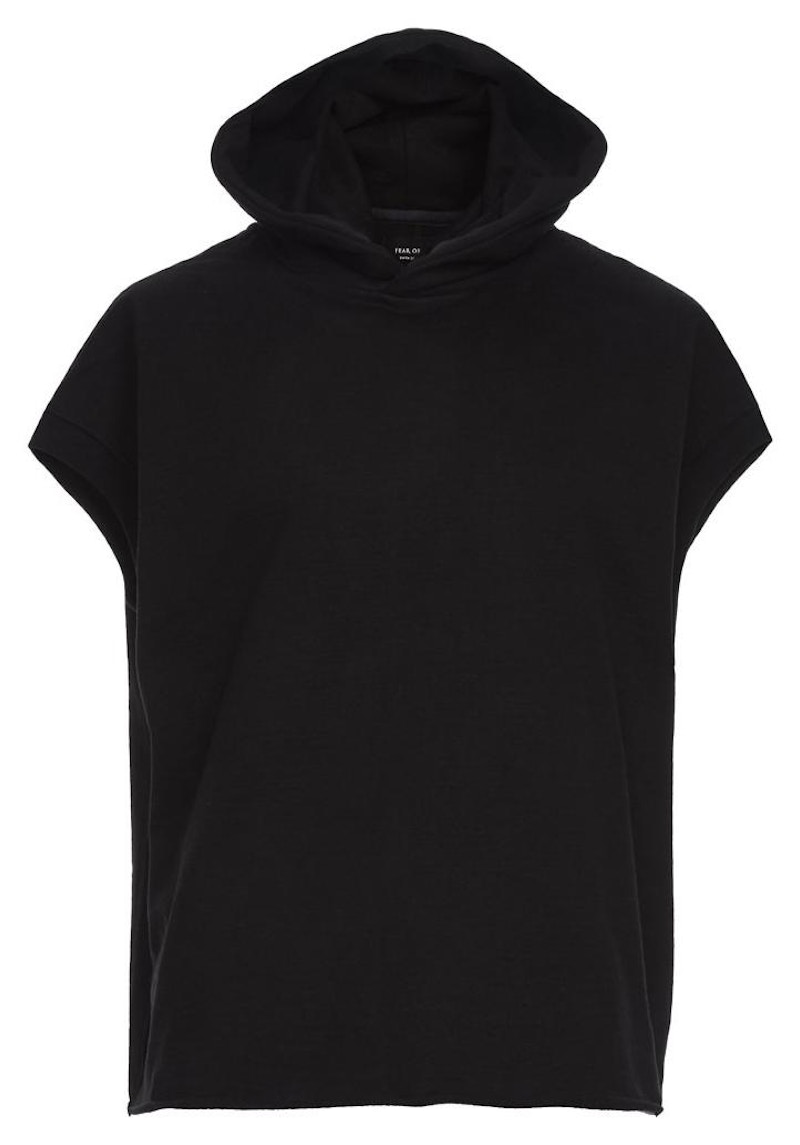 Buy Fear of God 重磅毛圈布無袖連帽T恤 黑色