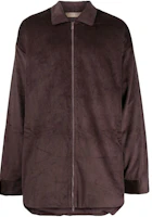 Fear of God Heavy Zip-Up Fleece Jacket with Solid Color and Collar 202BT224125F Fear of God Heavy Zip-Up Fleece Jacket with Solid Color and Collar 202BT224125F