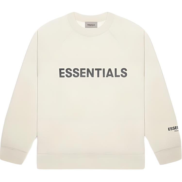 FOG Heavyweight Fleece Letter Crewneck Sweatshirt Cream Unisex 192HO202011F