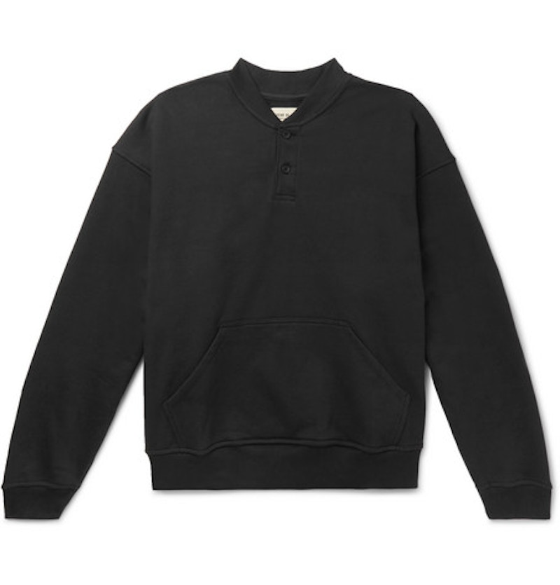 Fear of God Henley Sweatshirt Black