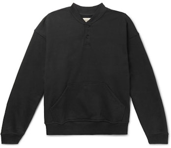 Fear of God Henley Sweatshirt Hitam Buy Fear of God Henley Sweatshirt Hitam