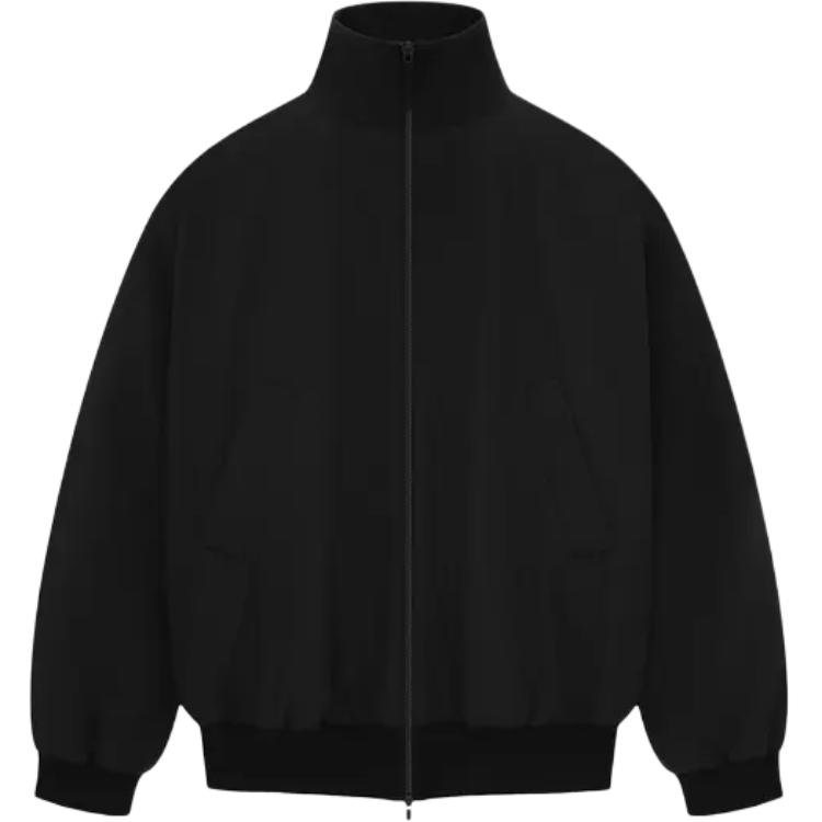 FOG High Neck Zipper Jacket Black FGE230-327PON-001