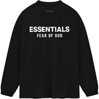 Fear of God Holiday Jersey Long Sleeve Tee Black - Heavyweight Pullover 125HO244370F Fear of God Holiday Jersey Long Sleeve Tee Black - Heavyweight Pullover 125HO244370F