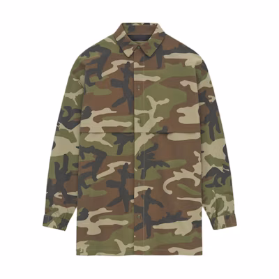 FOG Homecoming Military Nylon Overshirt Woodland Camo Jacket 186bt244328f
