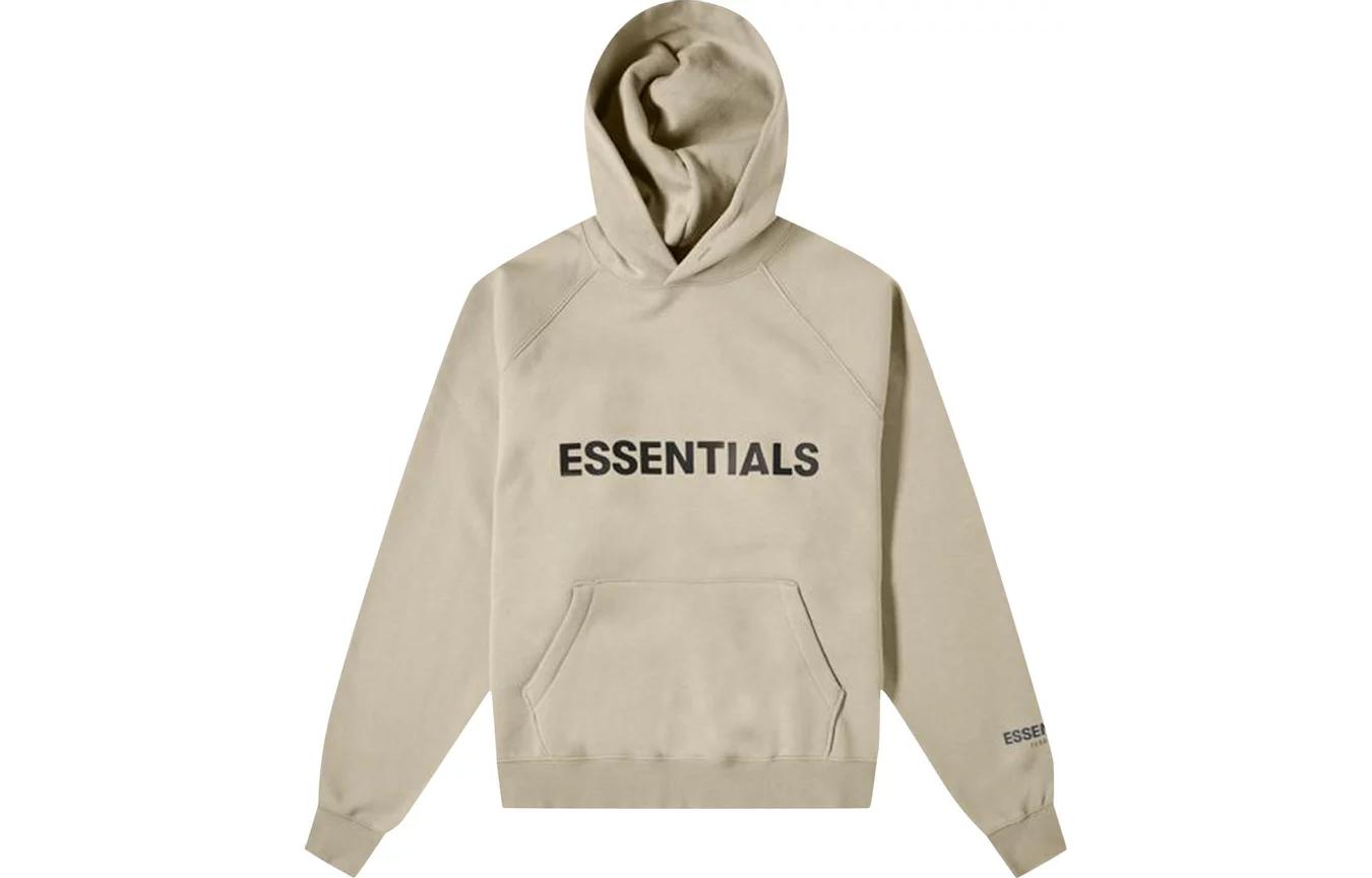 FOG Hoodie 'Olive' Lettered Raglan Heavyweight Fleece Beige Unisex 192250500247031