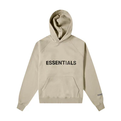 FOG Hoodie 'Olive' Lettered Raglan Heavyweight Fleece Beige Unisex 192250500247031