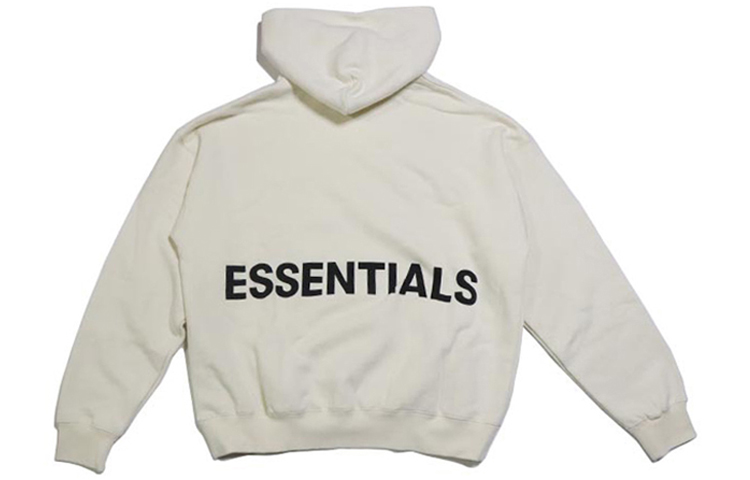 FOG Hoodie Back Print Fleece Lined Heavyweight Unisex Off-White Hoodie 192250500023569
