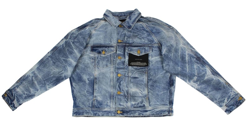 Fear of God Indigo Selvedge Denim Holy Water Trucker Denim Jacket Indigo