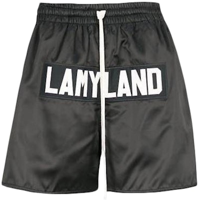Fear of God Japanese Lamyland Satin Boxing Shorts Black Buy Fear of God Japanese Lamyland Satin Boxing Shorts Black