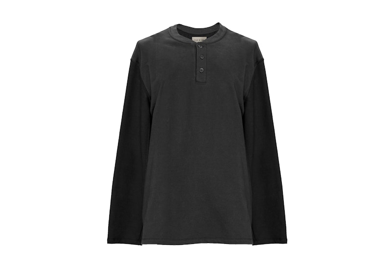Fear of God L/S Henley T-Shirt Black