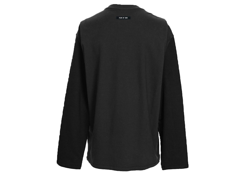 Order Camiseta Negra de Manga Larga Fear of God Henley