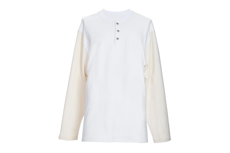Fear of God L/S Henley T-Shirt White/Cream