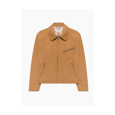 Fear of God Leather Riding Jacket Tan
