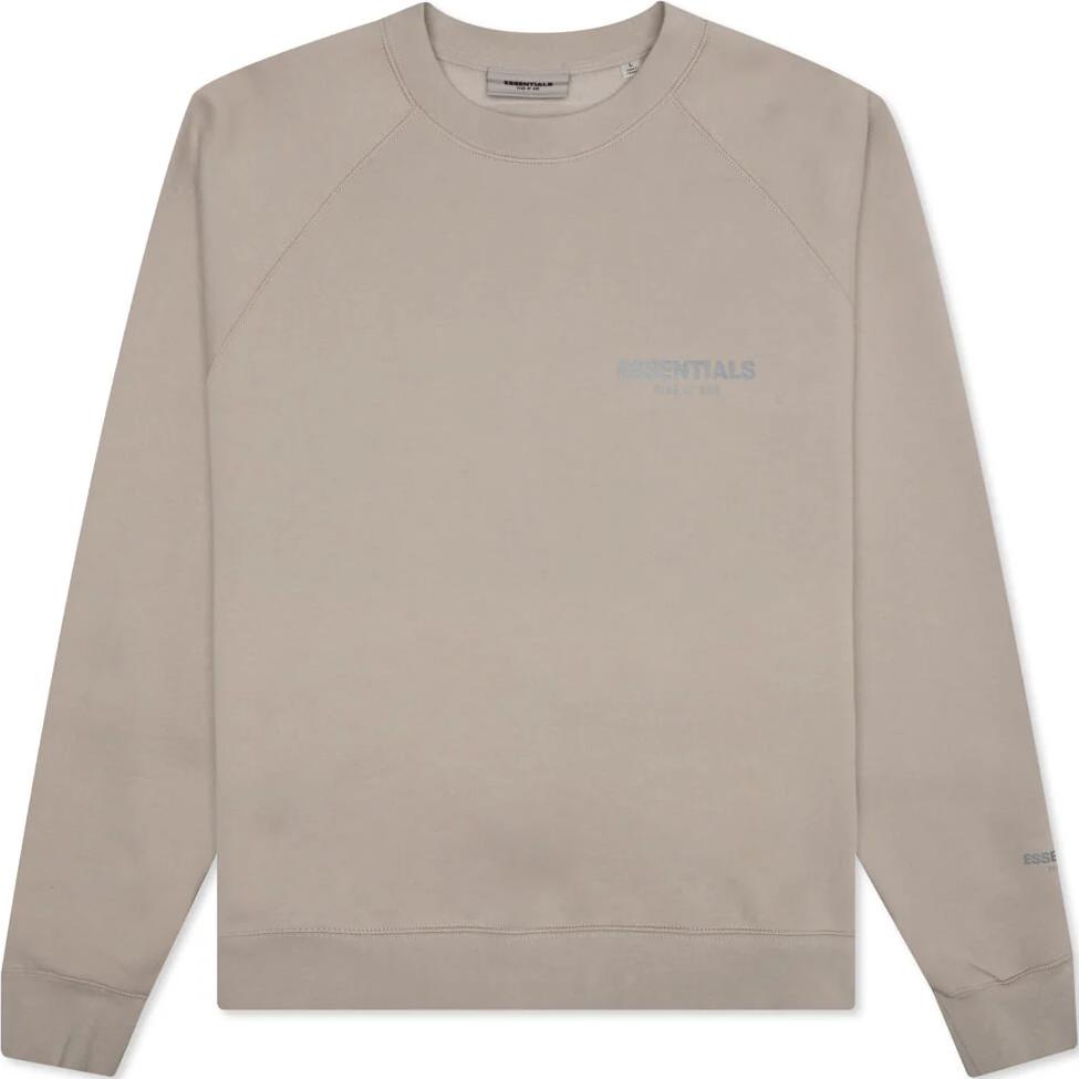 FOG Letter Logo Print Heavyweight Crewneck Sweatshirt Grey Taupe 192SU212083F