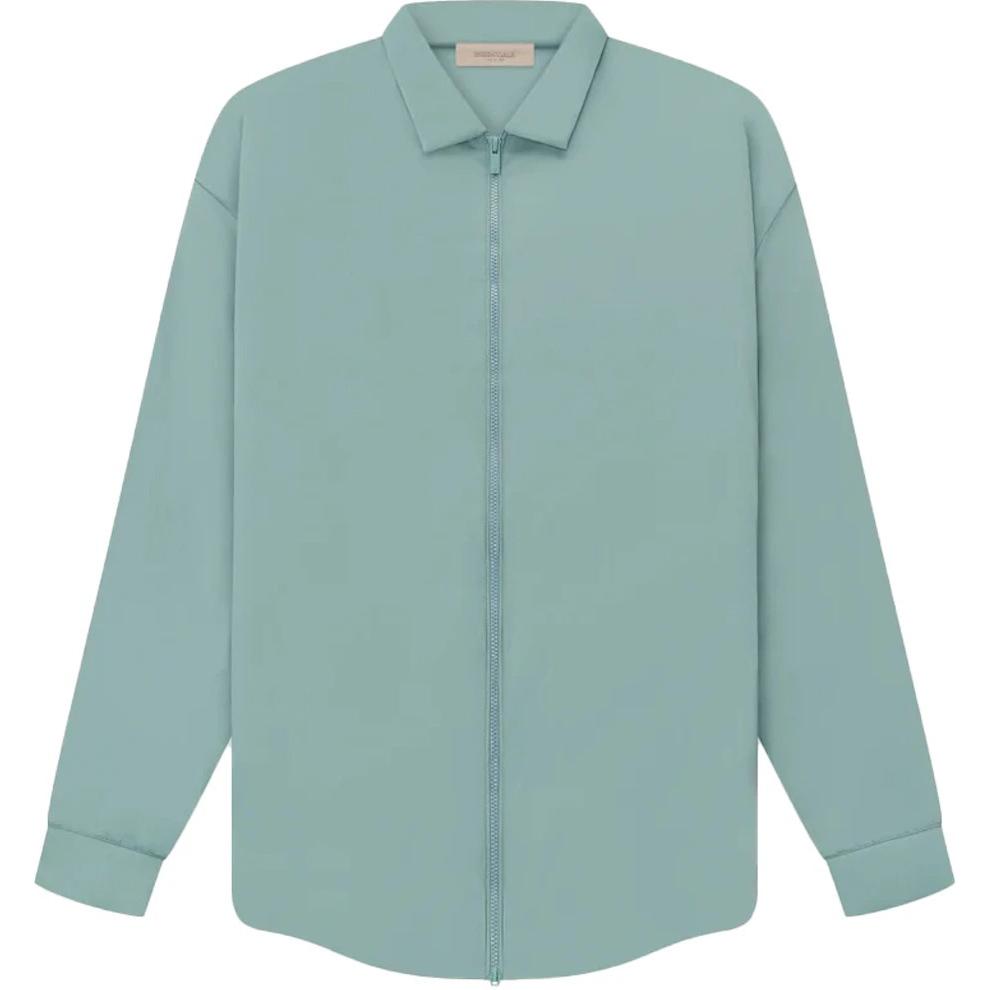 FOG Letter Print Zip-Up Heavyweight Jacket Men’s - Sycamore Green 202BT224041F