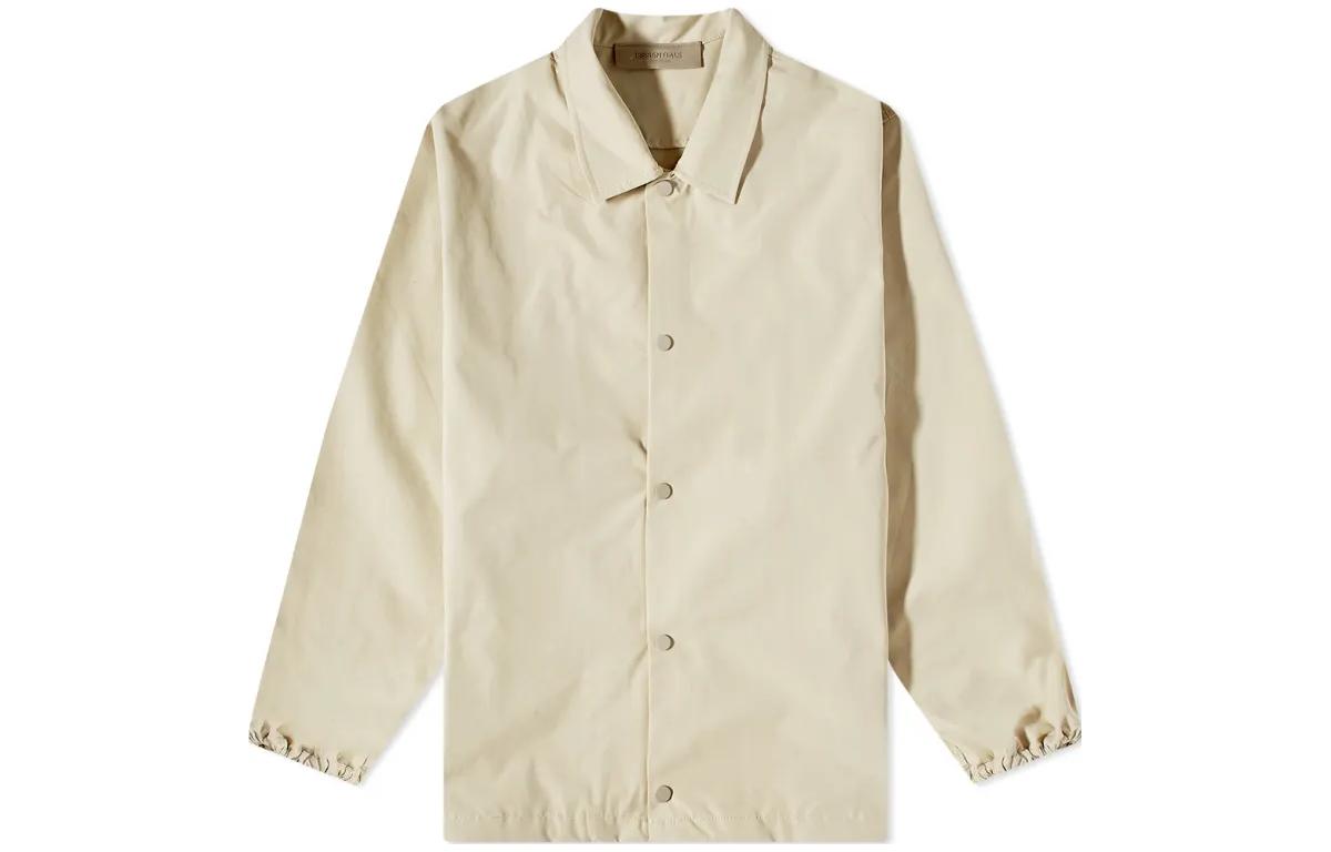 Fear of God Logo Coach Jacket Wheat Beige Windbreaker FOG-SS22-383