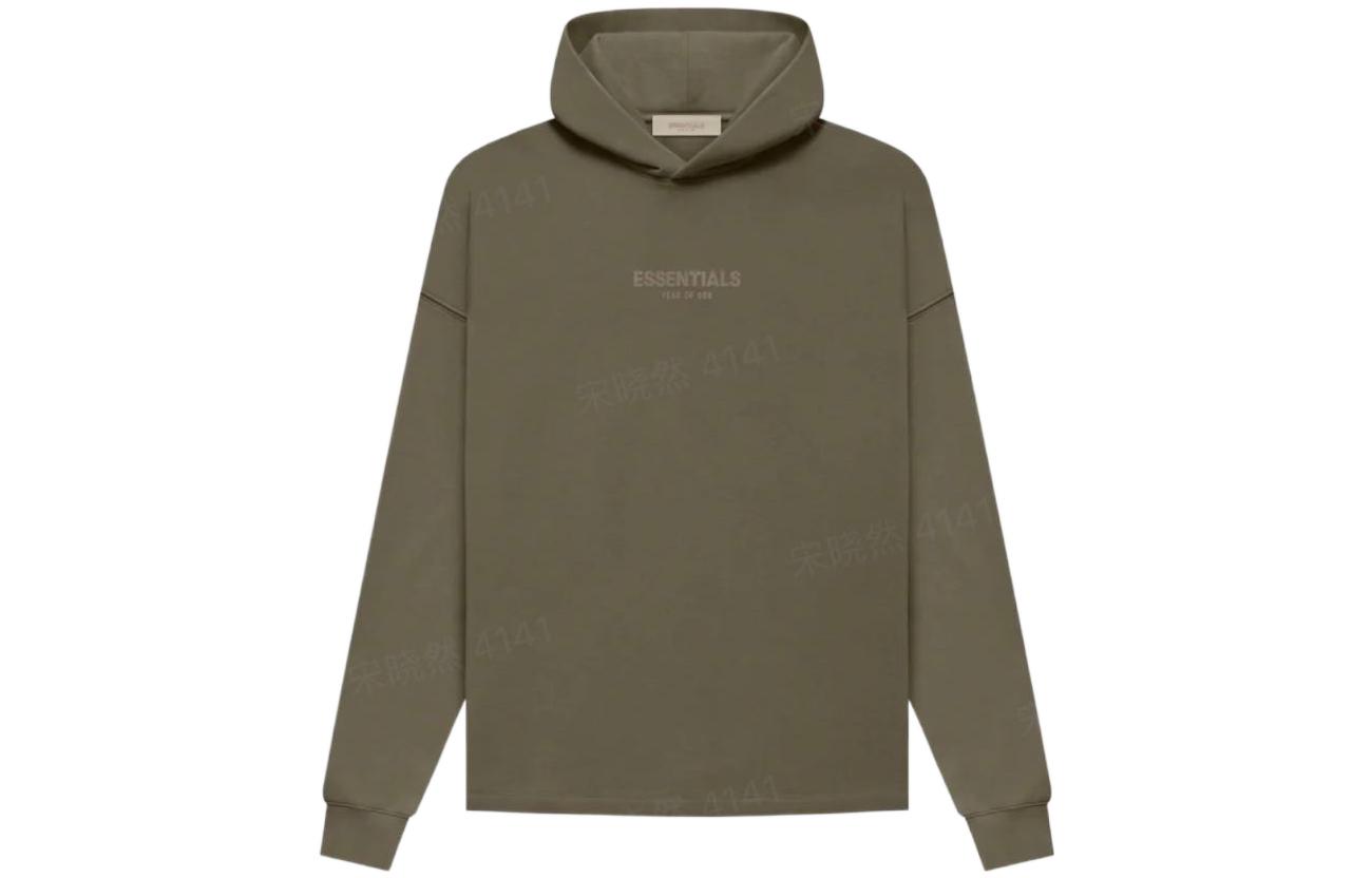 FOG Logo Print Hoodie Pullover Brown Unisex FOG-FW22-603