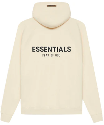 Fear of God Logo Print Pullover Hoodie Unisex - Cream Color FOG-SS21-574 Buy Fear of God Logo Print Pullover Hoodie Unisex - Cream Color FOG-SS21-574
